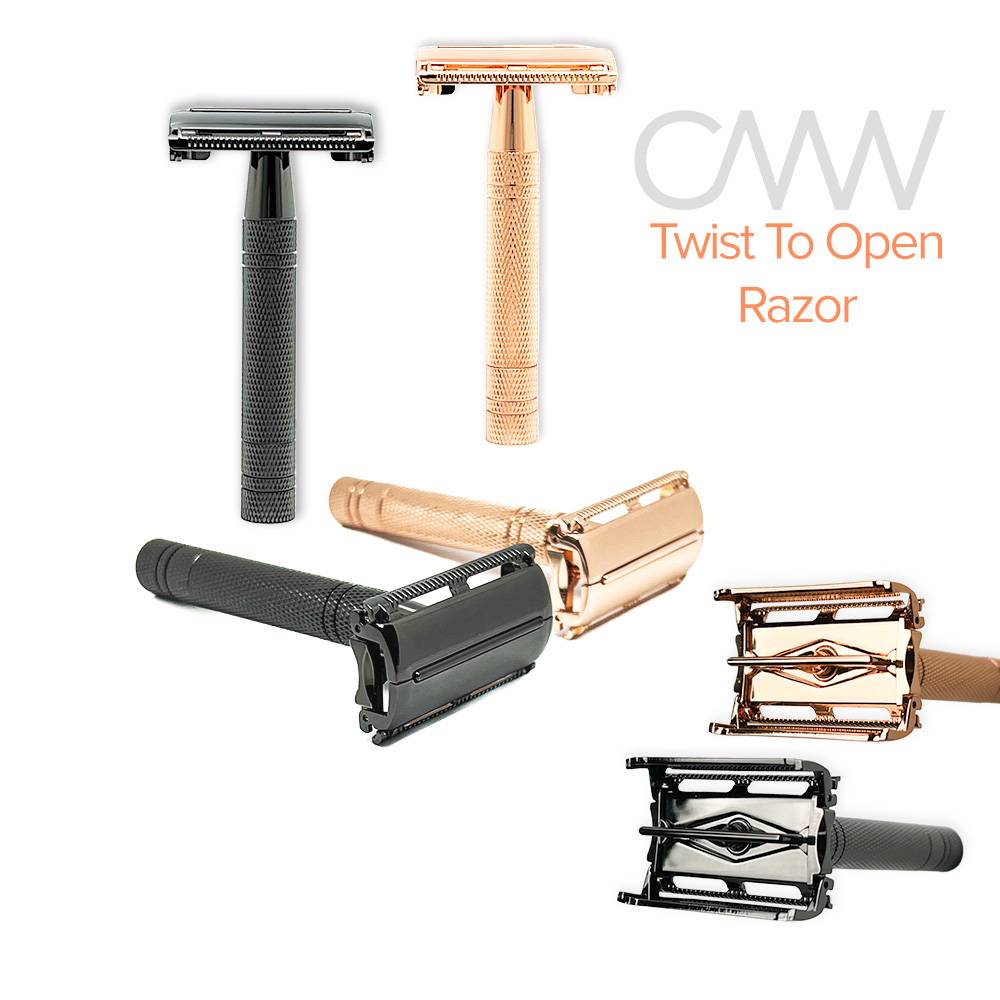 Charmwise Traditional Twist to Open (TTO) Butterfly Safety Razor